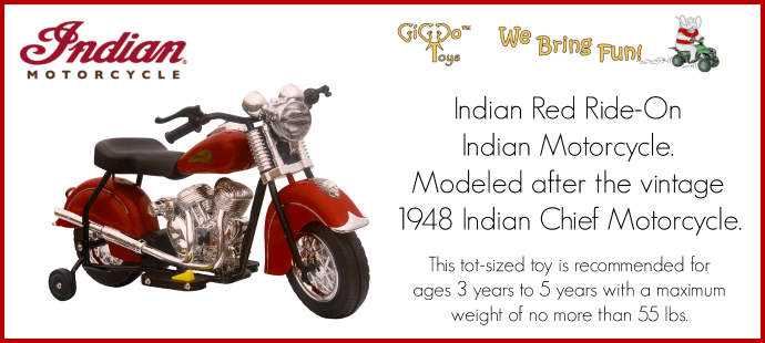 GiGGo Little Vintage Indian Motorcycle