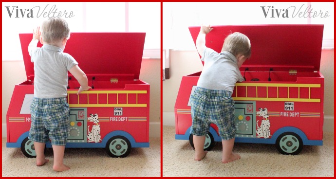 Teamson Fire Truck Toy Chest