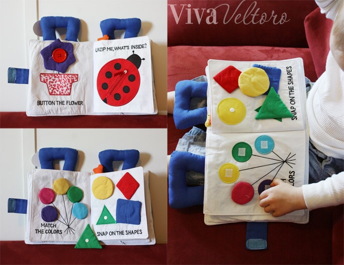 cloth activity book for toddlers
