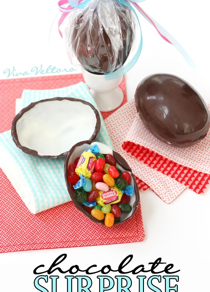 make chocolate surprise eggs