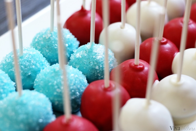 patriotic cake bites