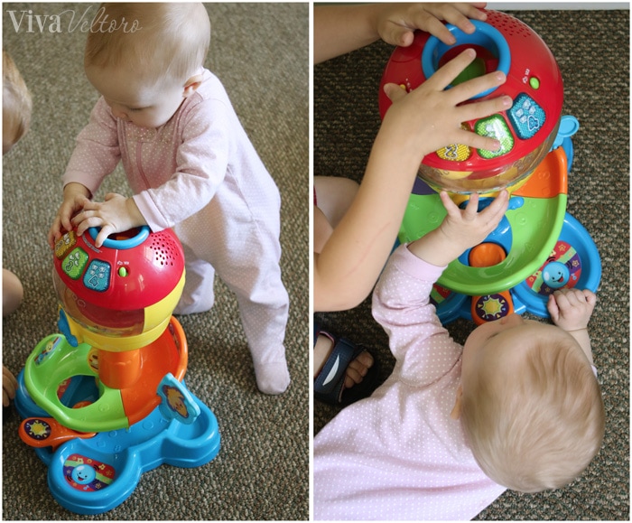 VTech toys spin and learn ball tower baby