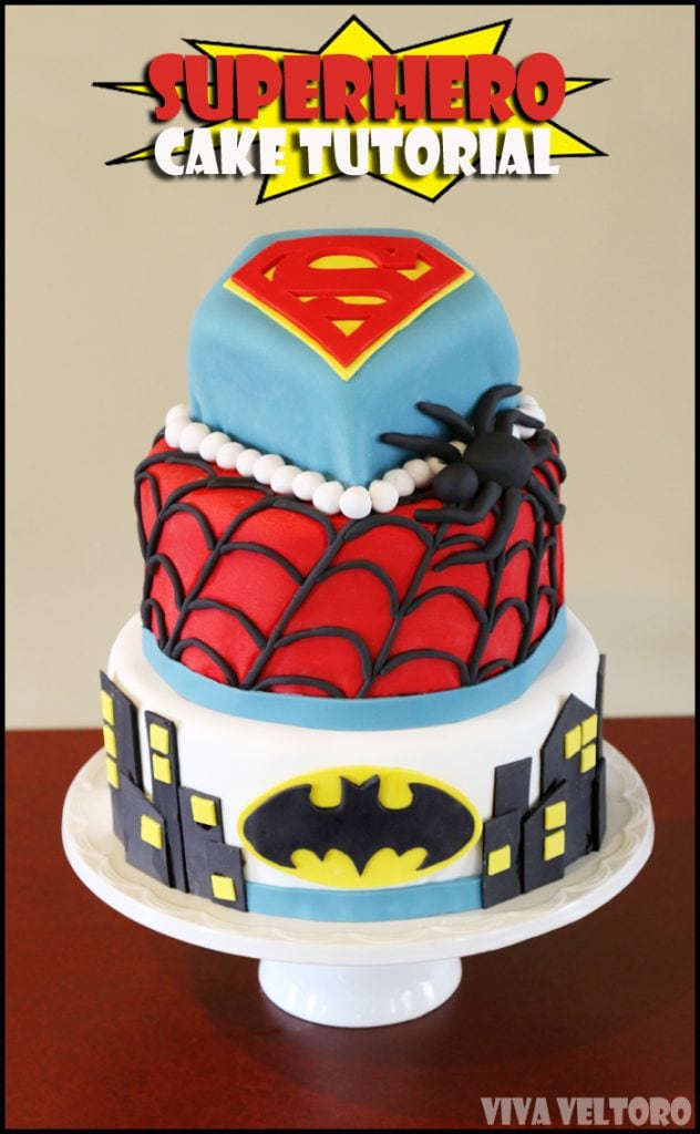 superhero birthday cake