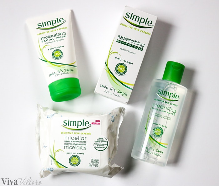 simple facial products