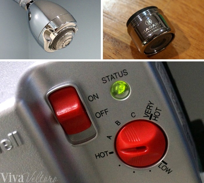 Showerhead Aerator Water Heater