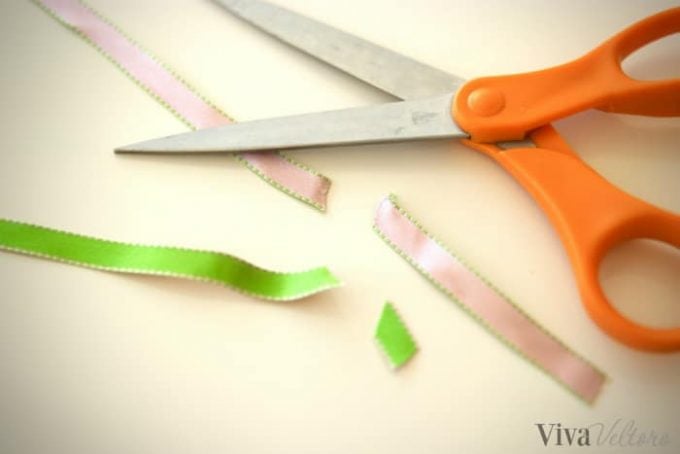 Ribbon Rings Cut Frayed Ends