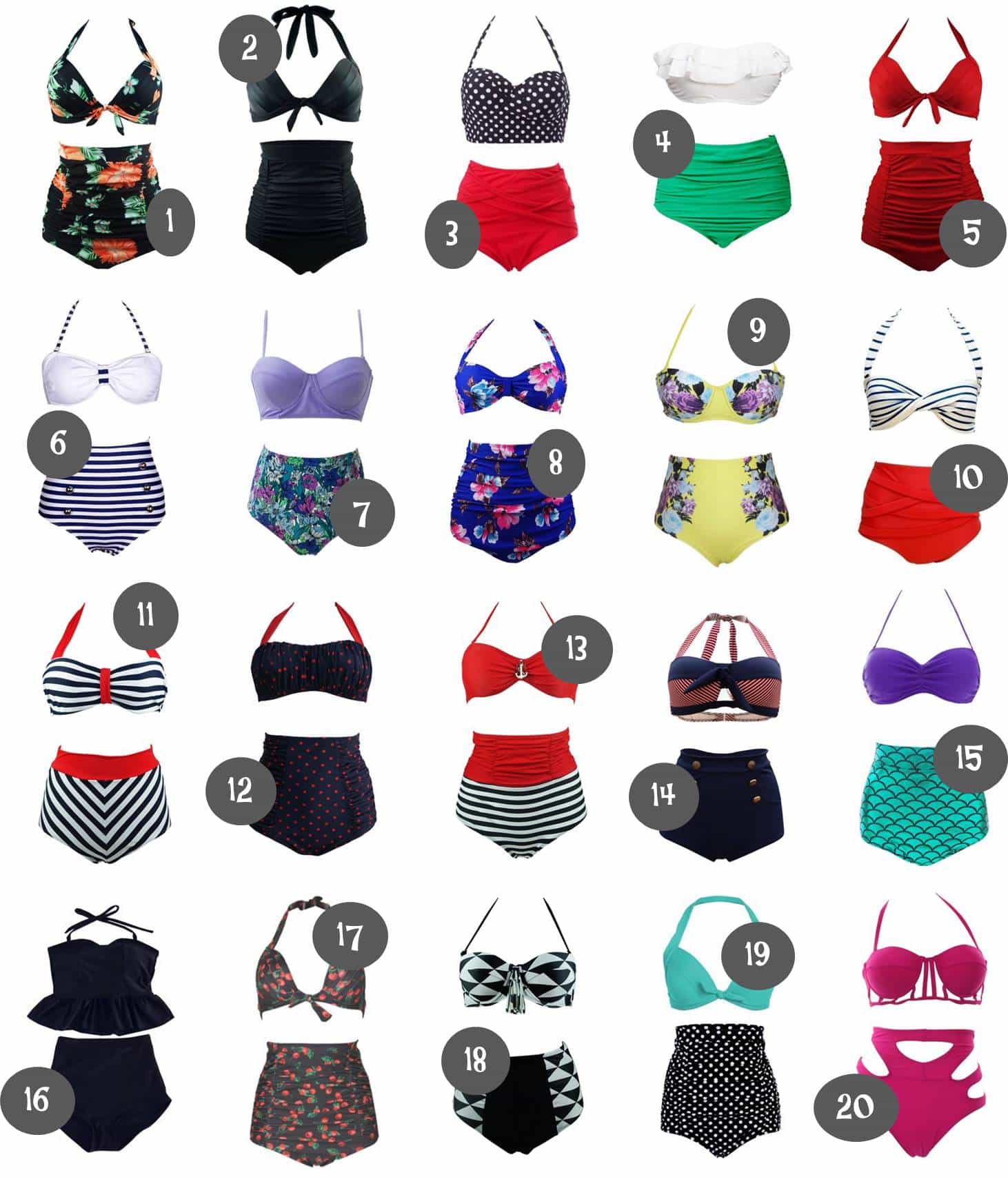 Where to Buy High Waisted Bikinis For Less Than 25! Viva Veltoro