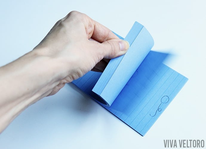 post-it flip book