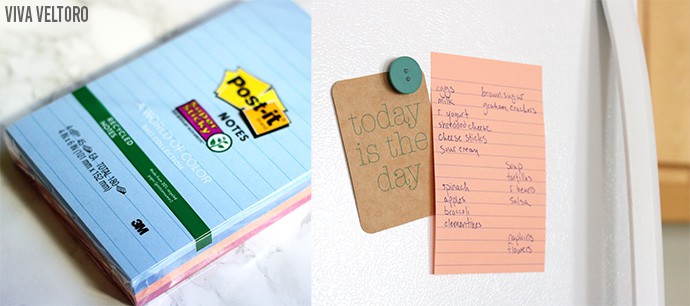 post-it shopping list