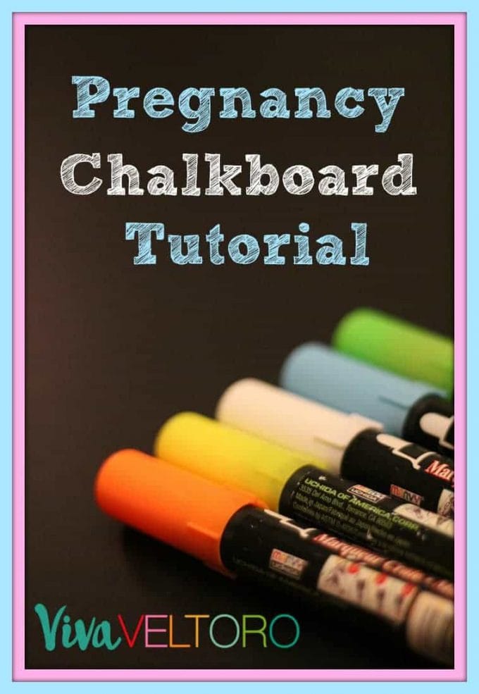pregnancy chalkboard