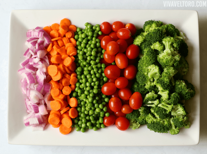 pasta salad vegetables