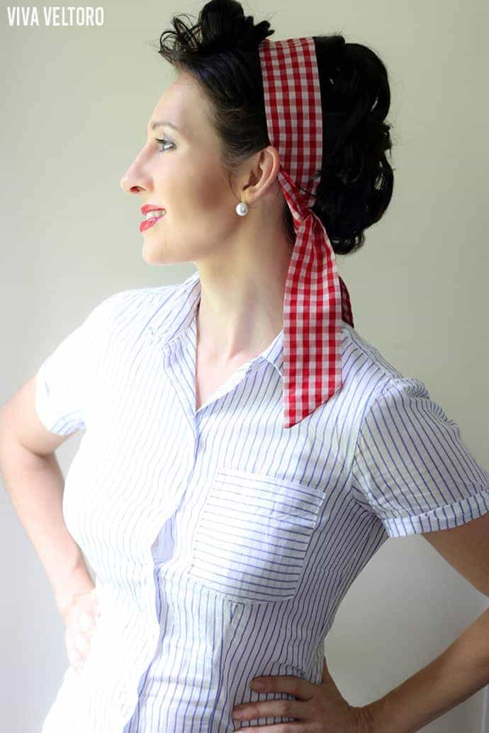 classic pin-up hair