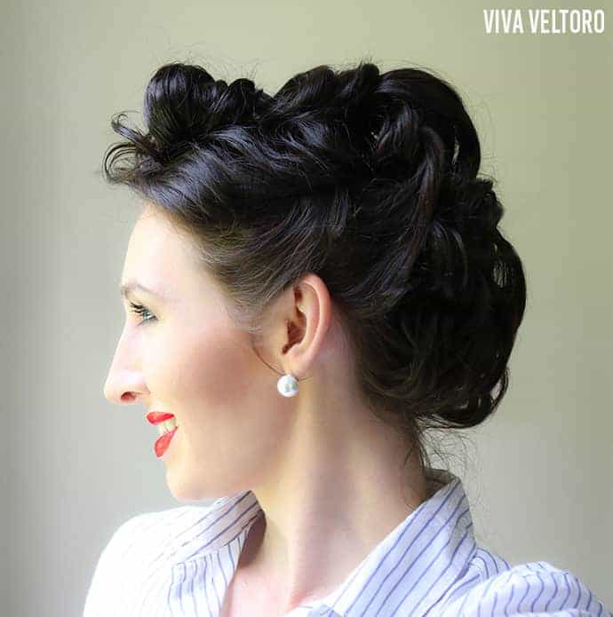 pin curls hairstyle