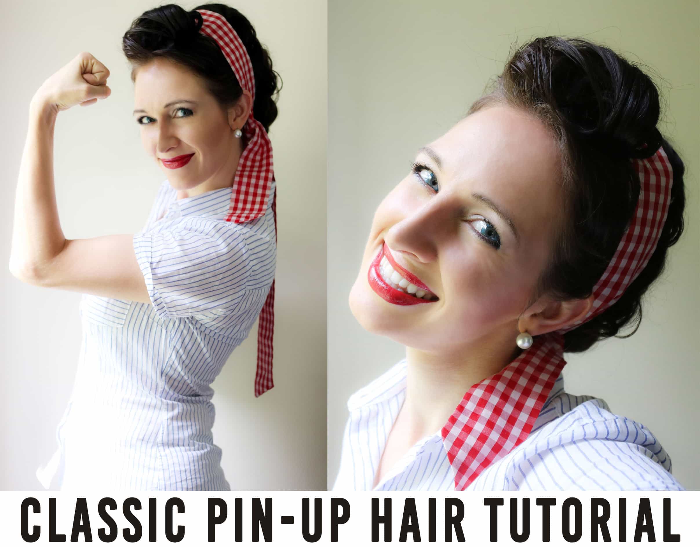 Classic Pin Up Girl Hair Tutorial! - Viva Veltoro