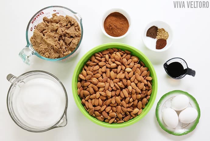 candied almonds ingredients