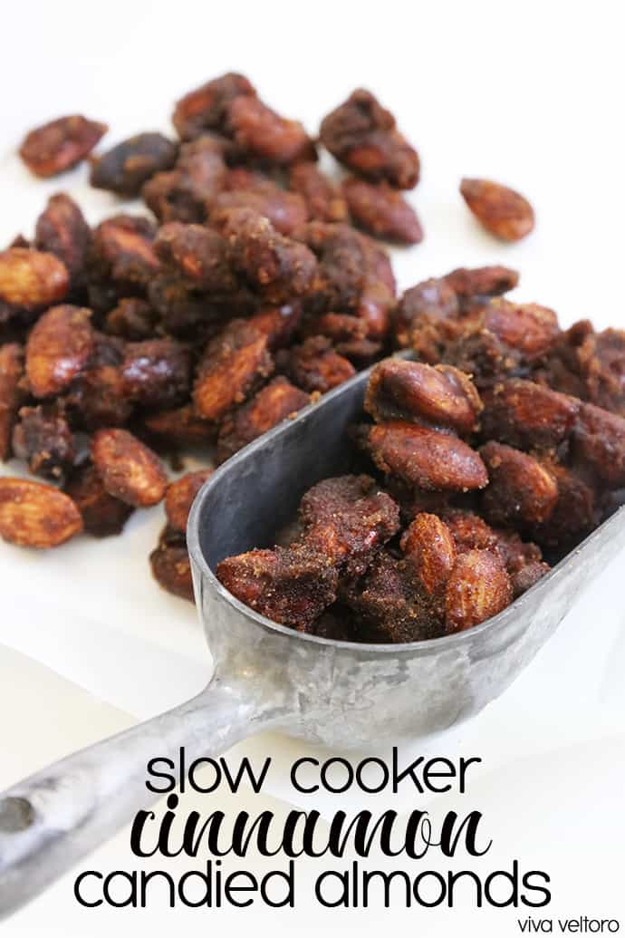 slow cooker candied almonds