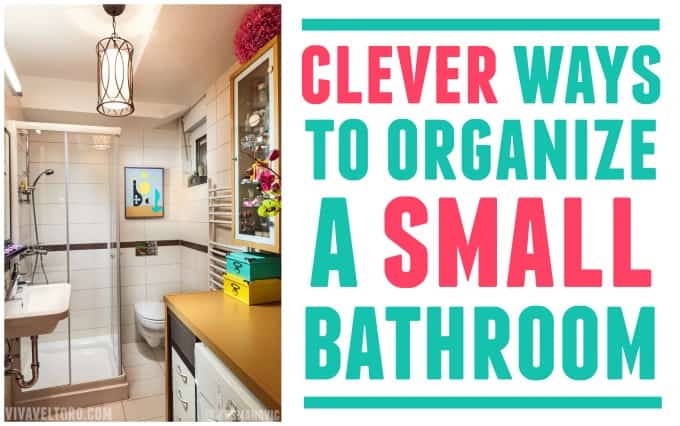 organize a small bathroom