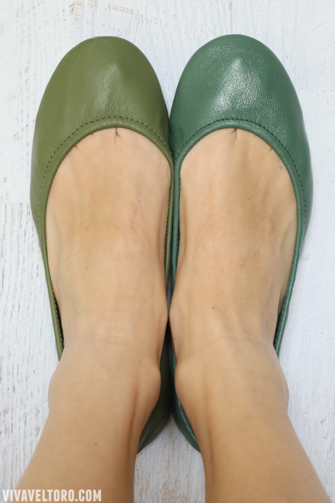 olive green and pacific green tieks