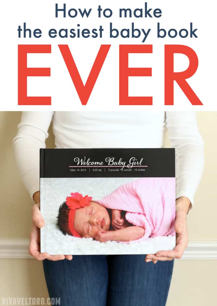 easiest baby photo book