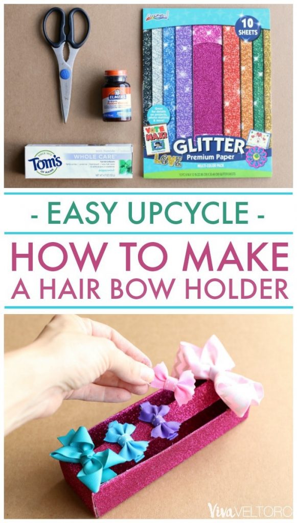 make a hair bow holder
