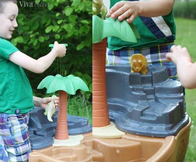 Step2 Dino Dig Sand & Water Table Review/Giveaway + DIY Sensory Bin