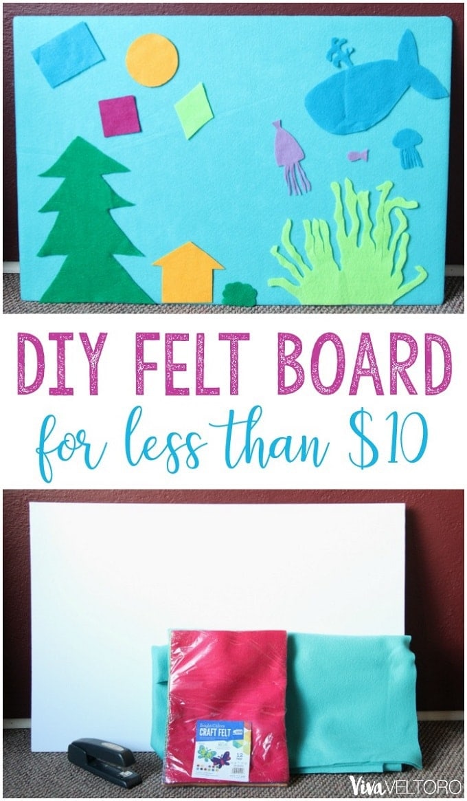 DIY Felt Board for Less Than $10 - HOURS of Fun! - Viva Veltoro