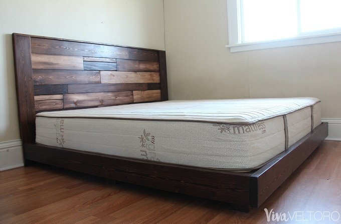 Easy Diy Platform Bed Frame For A King, How To Build A California King Platform Bed Frame