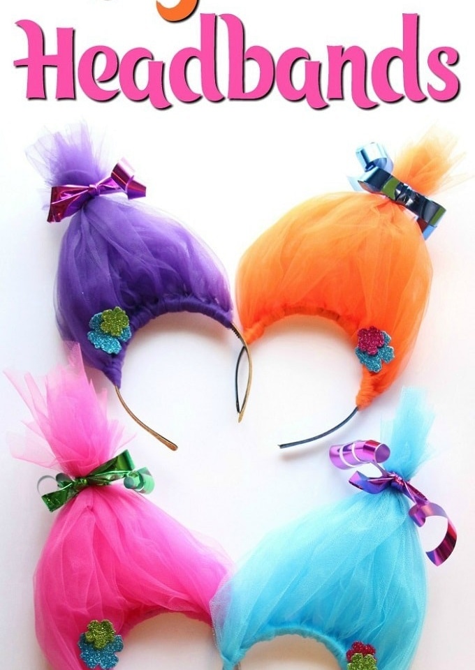DIY troll headbands