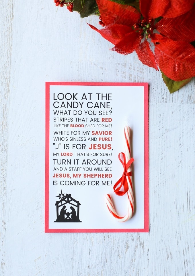 legend of the candy cane printable
