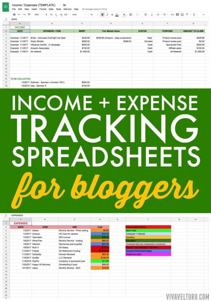 tracking business expenses and income