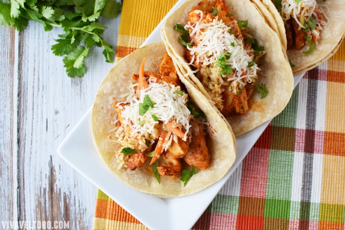 adobo chicken tacos