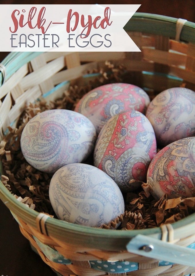 silk dyed eggs