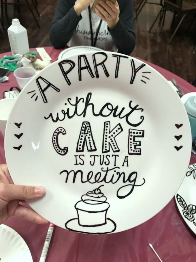 make your own diy sharpie plate