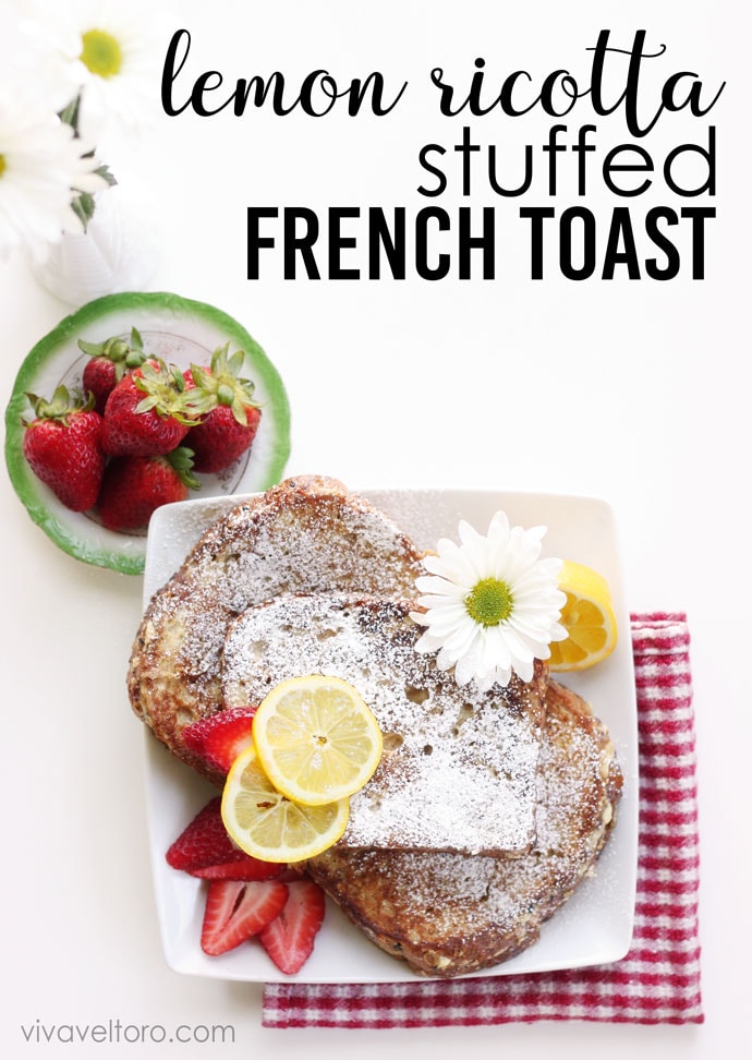 lemon ricotta stuffed french toast
