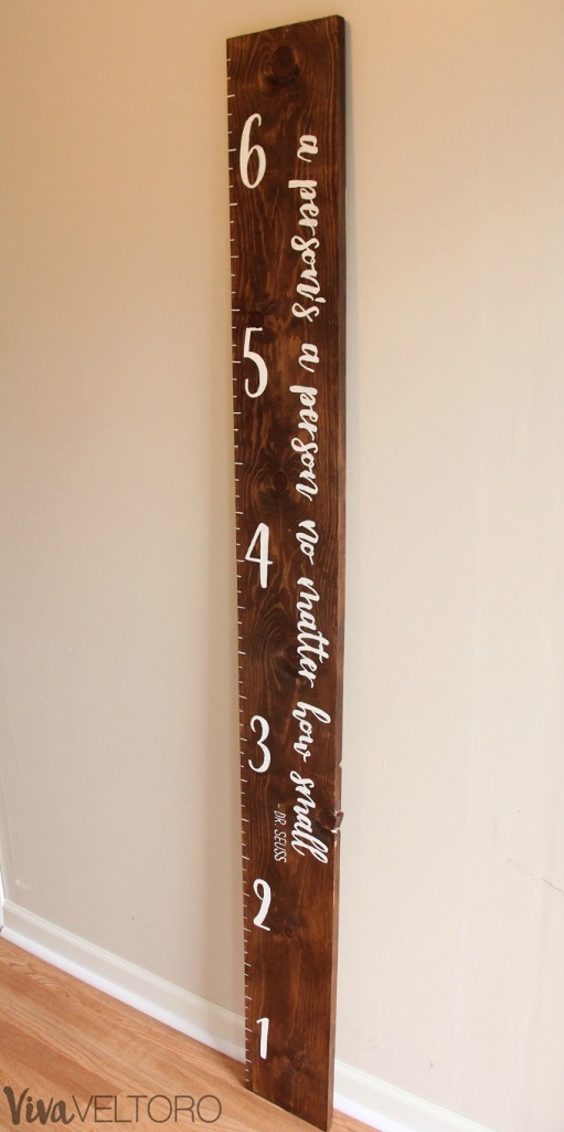 DIY Wooden Growth Chart for Kids (Step by Step Instructions)