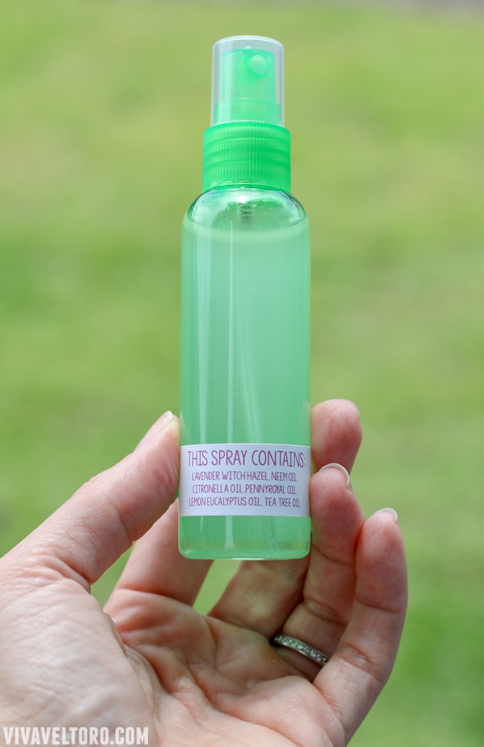 DIY bug spray bottle