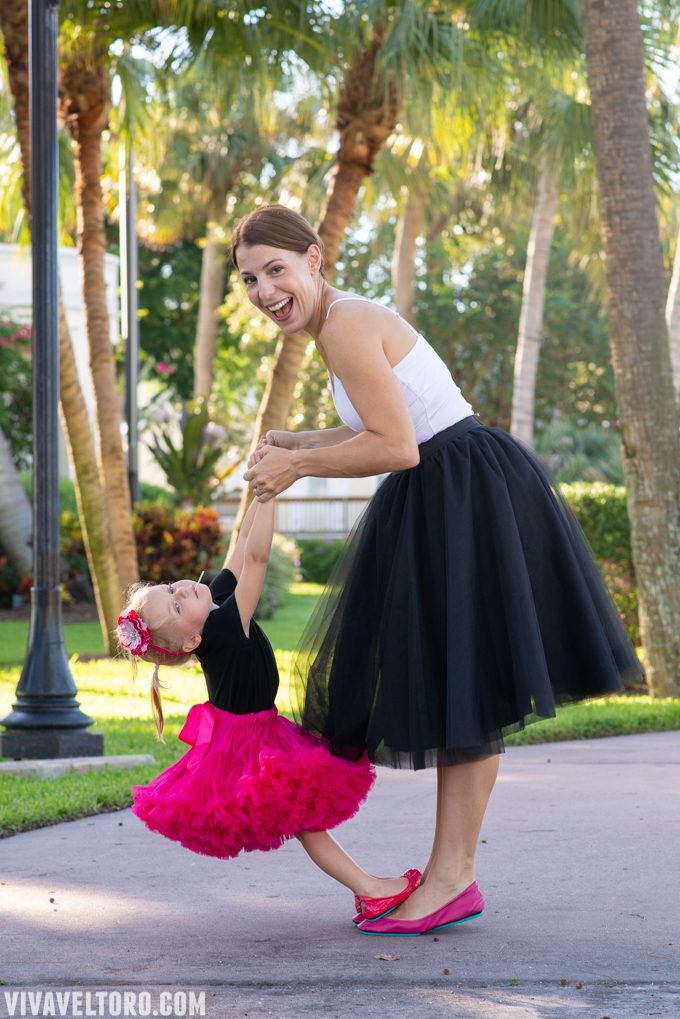 mommy and me shoes and tulle skirts