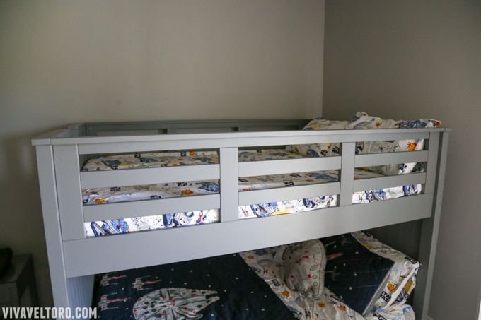 topof bunk bed