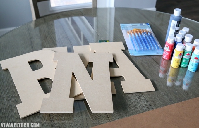 wooden letters
