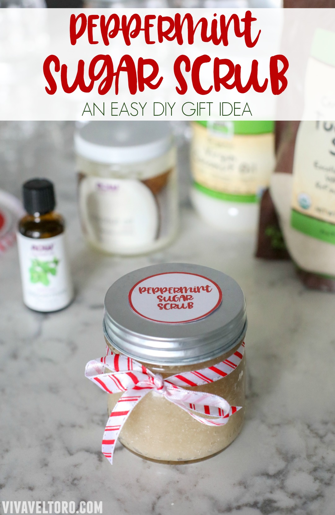 Peppermint Sugar Scrub With FREE Printable! Viva Veltoro