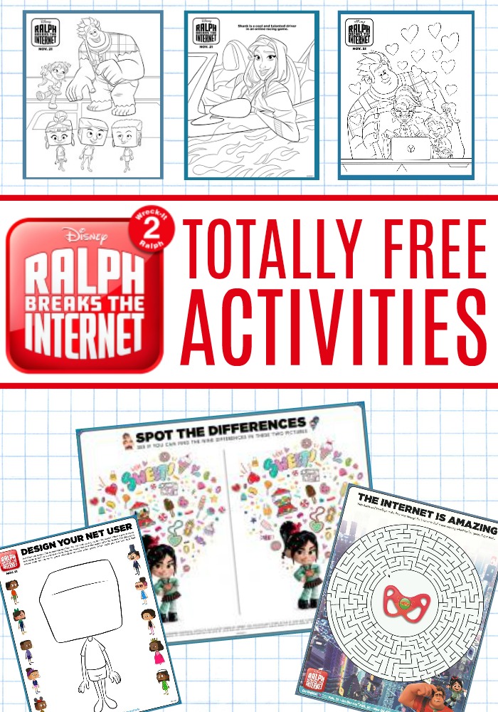 ralph breaks the internet activities