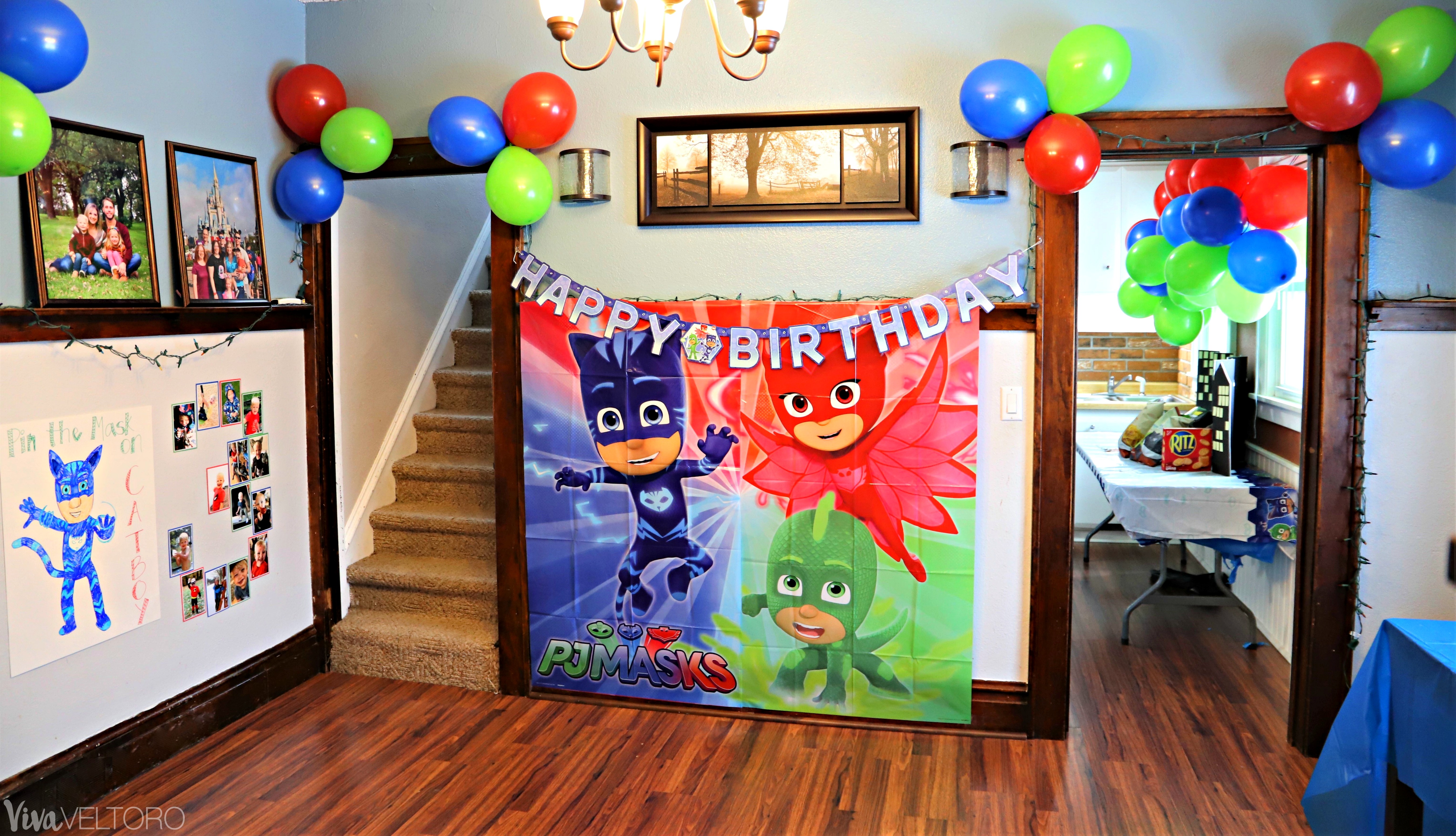 PJ Masks Party Supplies DIY Birthday Ideas Viva Veltoro