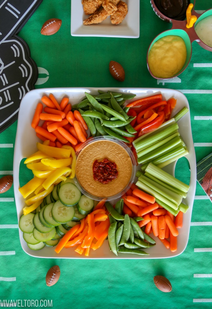 hummus vegetable platter