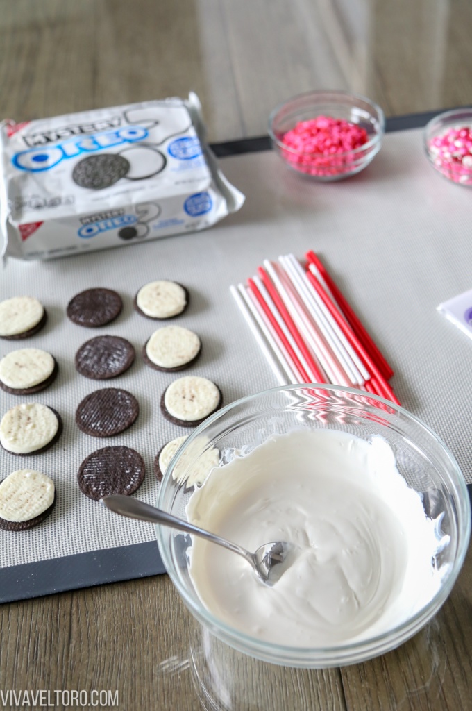 candy melts and oreo pops
