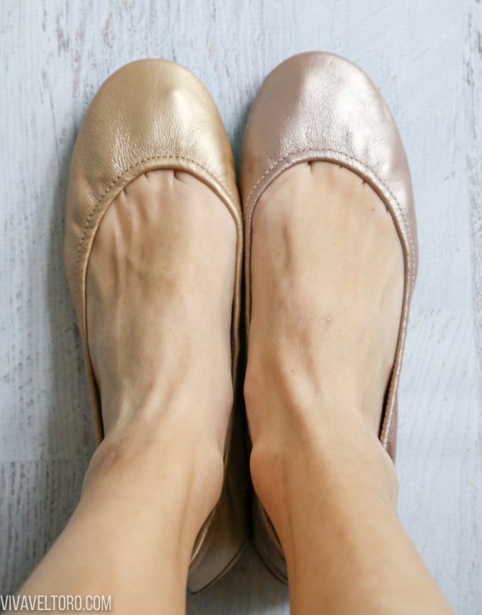 metallic champagne tieks