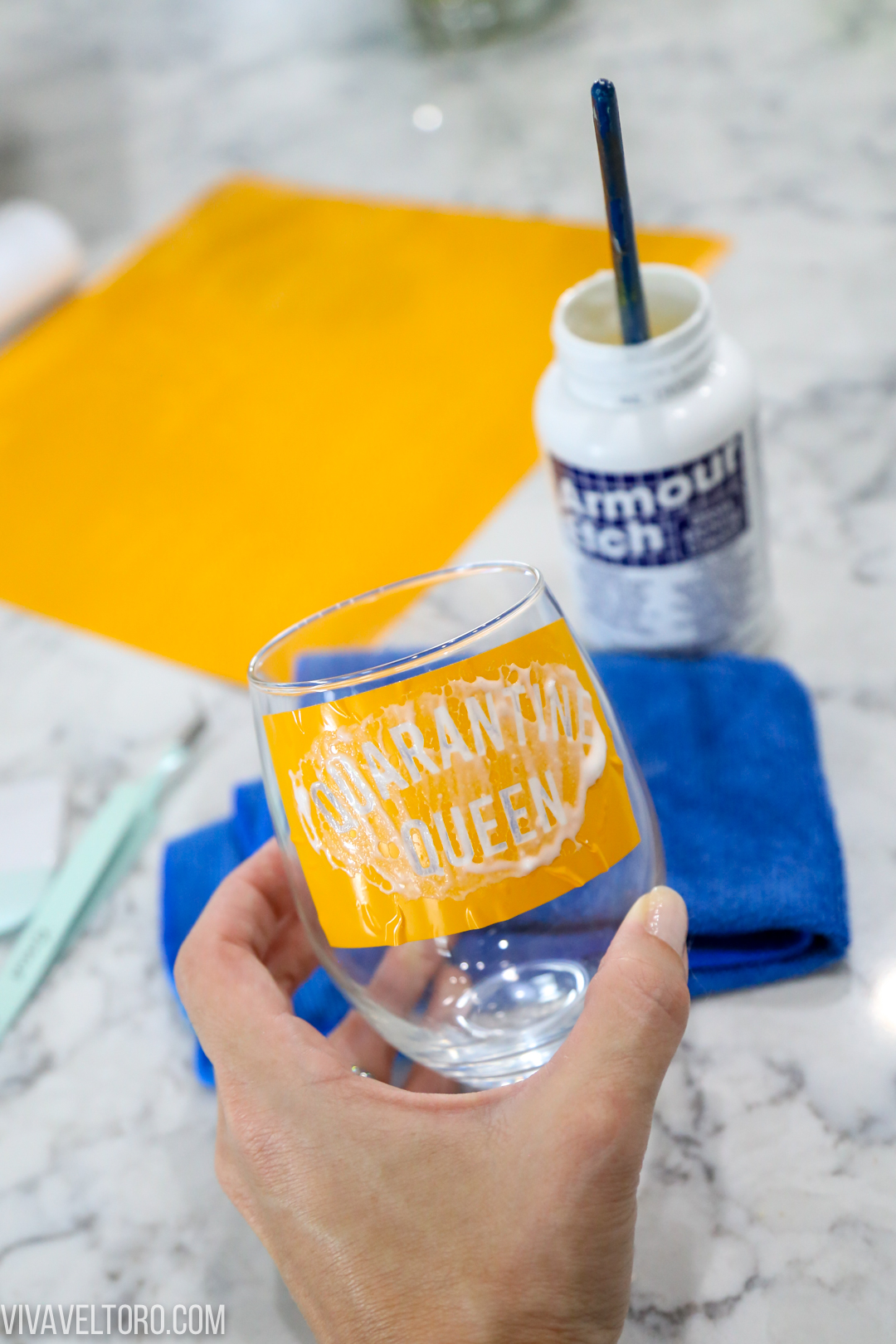 How To Use Armour Etch to Etch Glass Viva Veltoro