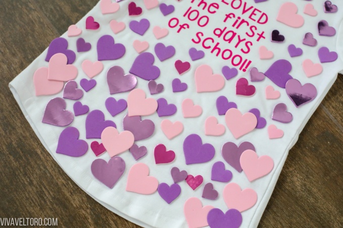 100 days of school hearts