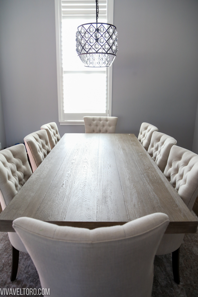 banks dining table from pottery barn