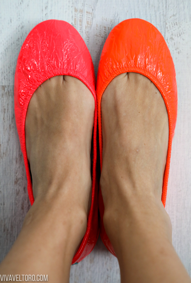 infrared and outrageous orange tieks